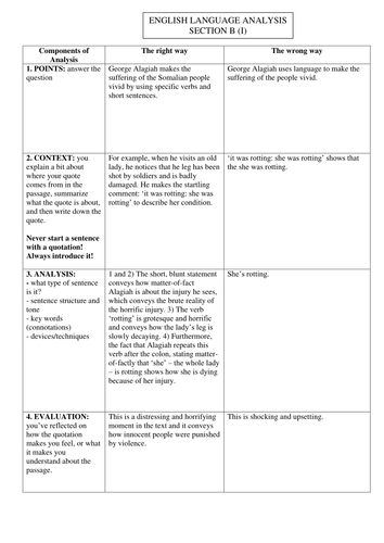 iGCSE Edexcel English Language Section B i