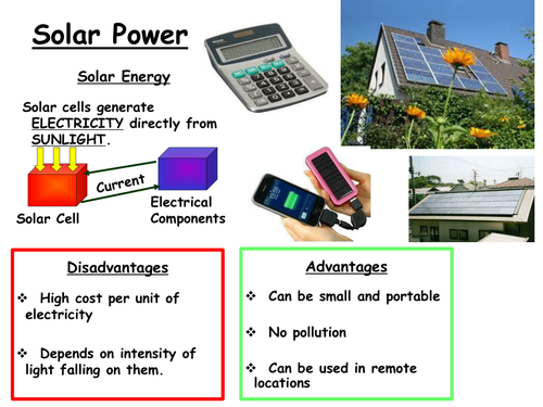 Renewable Energy Resources Fact Sheets Teaching Resources