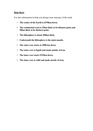 Structure of the Earth Lesson 1