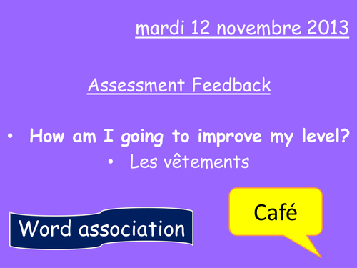 Assessment Feedback