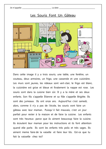 Les Souris Font un Gâteau