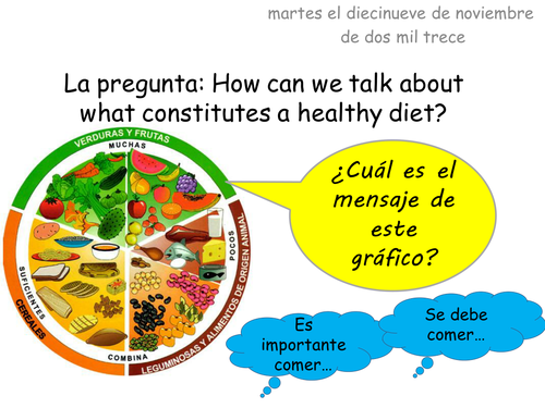 Una vida sana - healthy eating