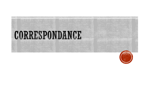 Correspondance pour débutants