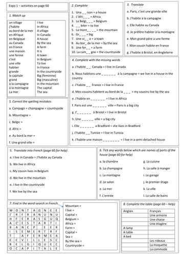 Expo 1, module 3, page 60 - word-builder