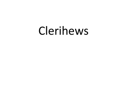 Clerihews