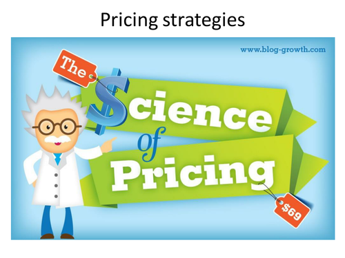 Pricing Strategies Activity - Student Centered