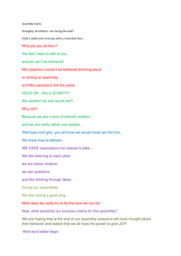 Manners and Behavior