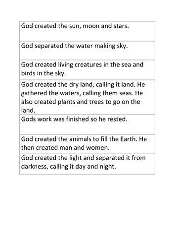 research paper on creation stories