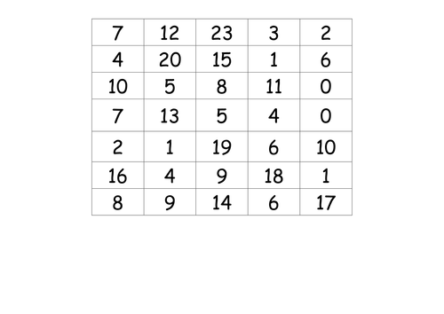 Number Bond Target Boards