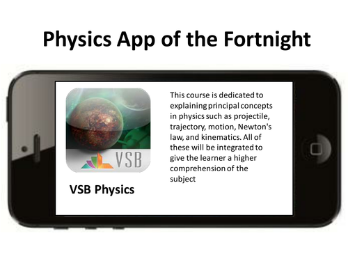Physics App of the fortnight