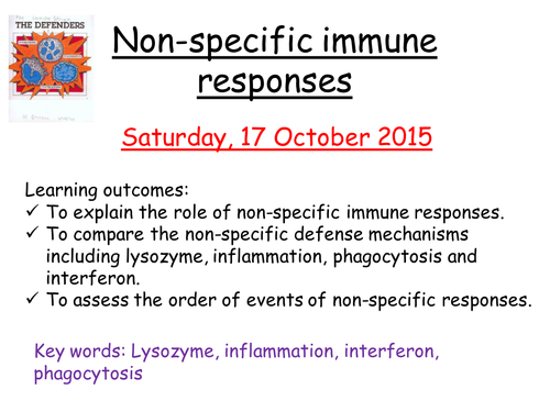 Non-specific immune reponse