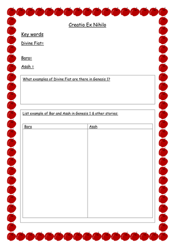 Judaeo Christian God Creatio Ex Nihilo