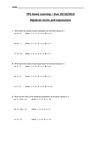 Expand Brackets And Simplify Expressions Differentiated Worksheet By Beverleydavies Teaching 5000