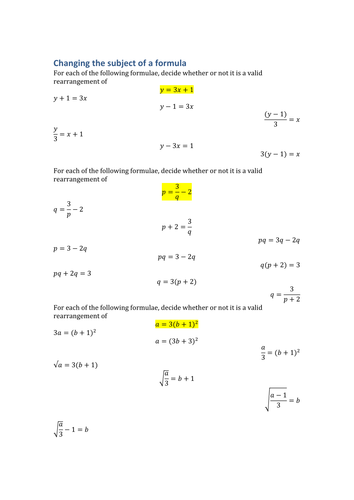 True or false - is this a valid rearrangement?