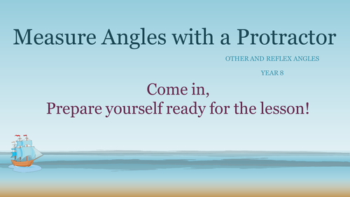 Measuring and drawing angles with a protractor