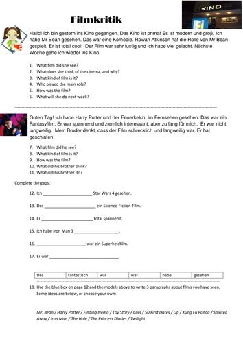 Echo 3 Rot Filmkritik Worksheet