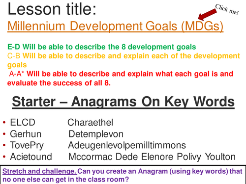 Millennium Development Goals