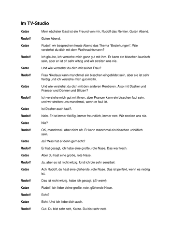 Playscript : Rudolf's relationships