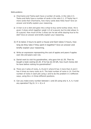 collection-of-problem-solving-activities-teaching-resources