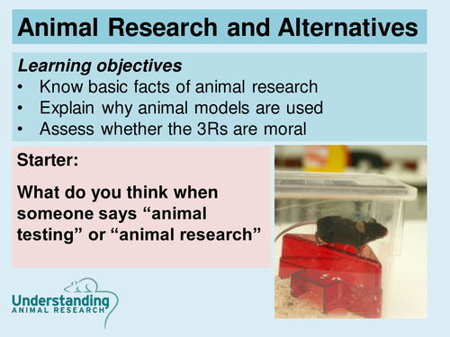 Animal research and alternatives