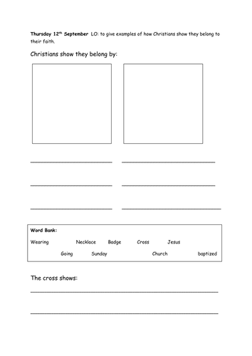 How Christians show they belong