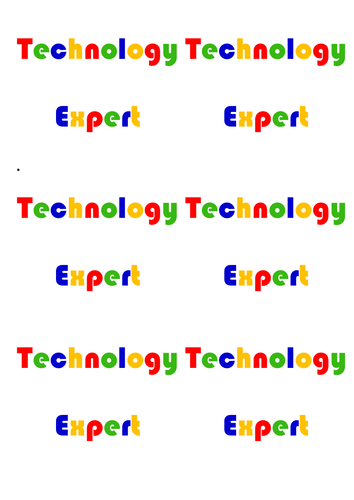 Technology 'Expert' Badge