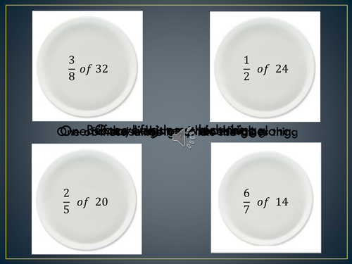 Fractions & Percentages of Amounts Cookie Monster