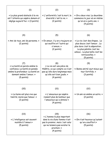 KS5 relationships - Proverb challenge (starter)