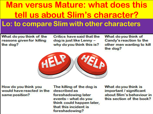 Of Mice and Men Revision Tasks