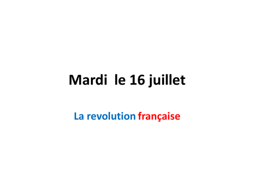 The French revolution Studio 2