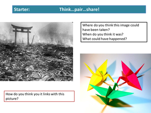 Sadako's Cranes for Peace: Lesson and activity