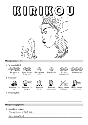 Year 7 French Film Project - Kirikou