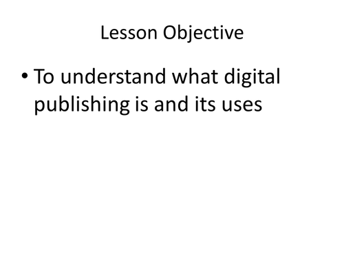 BTEC Creative Digital Media: Digital Publishing