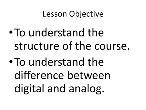 BTEC Creative Digital Media Introduction