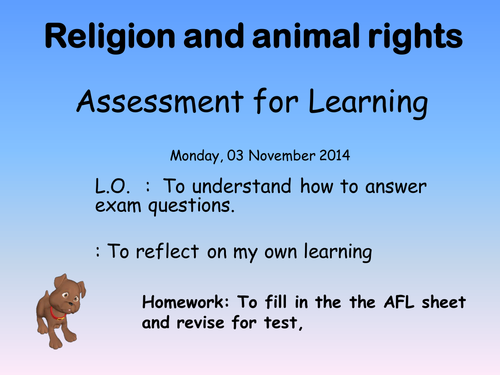 Animal rights; GCSE RE | Teaching Resources