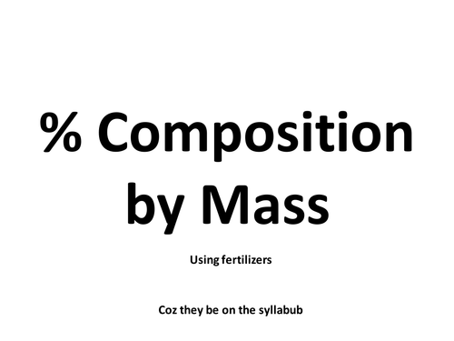 Percentage Composition