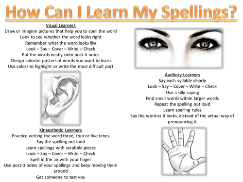 How Can I Learn My Spellings?
