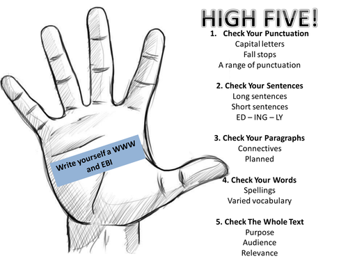 High Five: writing self-assessment