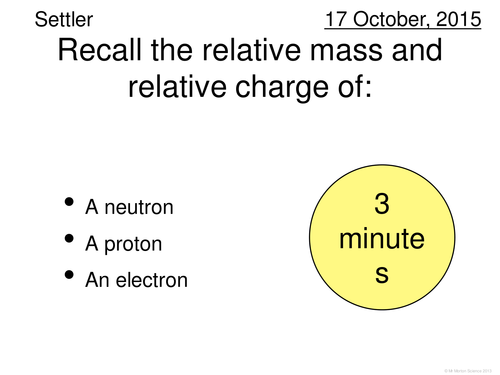 Modern Periodic Table & Atomic Structure