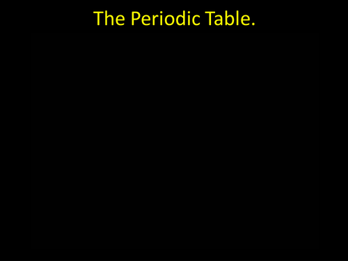 AQA C3.1.1 Periodic Table for KS4 Chemistry