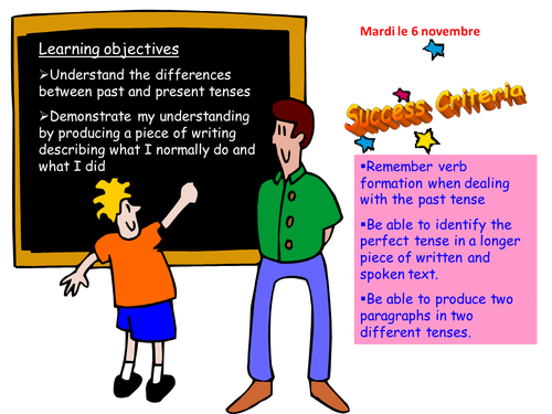 Paris Use of past and present tenses