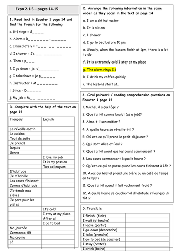 Expo 2.1.5 - activities on page 14