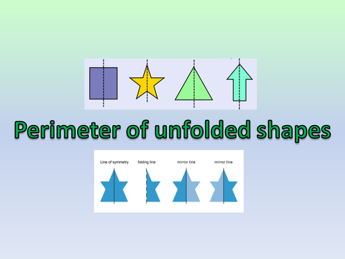 Perimeter of unfolded shapes