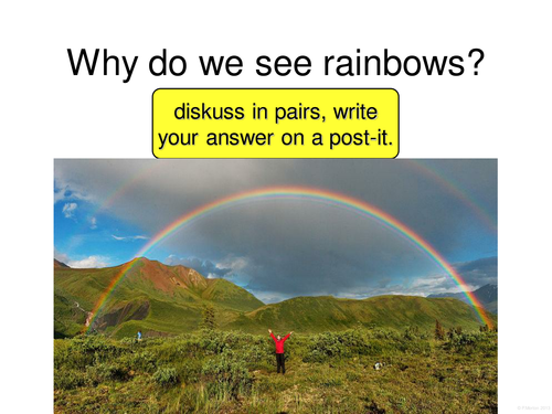 Why do we see rainbows?