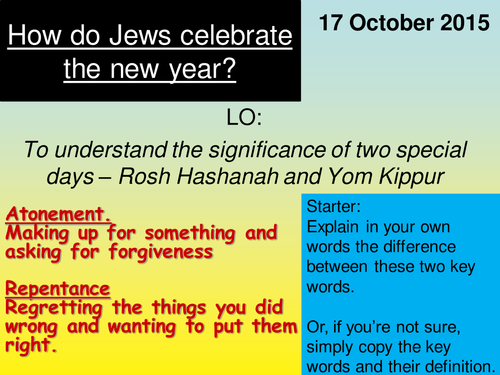 Rosh Hashanah | Teaching Resources