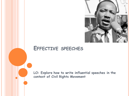 Writing effective speeches