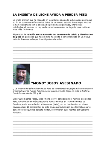 Spanish Translation topics A2