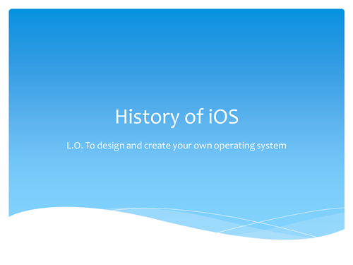 Redesign the new iOS operating System
