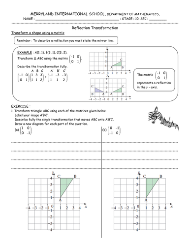 Reflection Worksheet by christyfalconer - Teaching Resources - TES