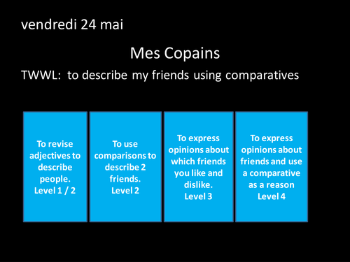 Y7 - Describing People - adj and comparatives